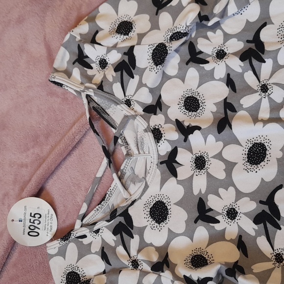 NWT New Dot Dot Smile tulle ballerina black grey dress festive holiday floral - Picture 4 of 6